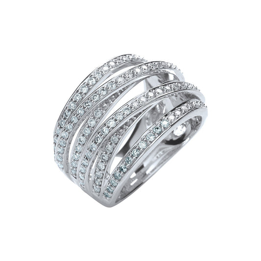 18ct White Gold 1.00ct Diamond Dress Ring