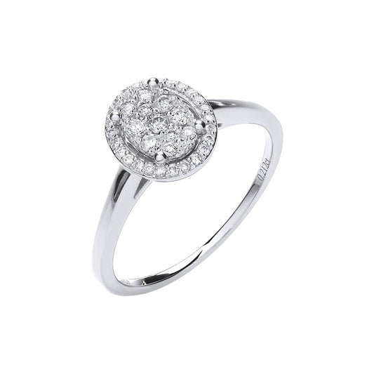 18ct White Gold 0.20ct Diamond Dress Ring