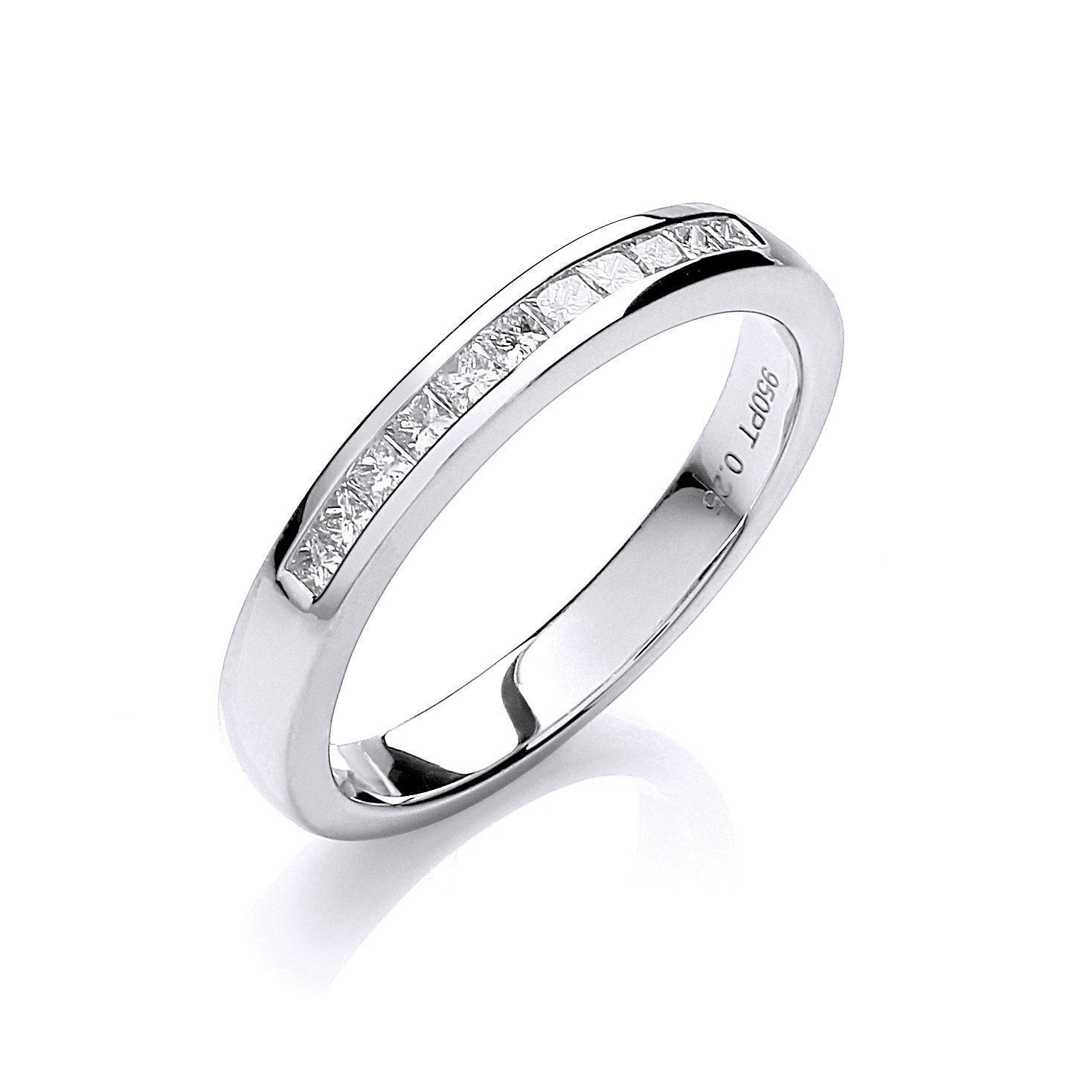 Platinum 0.25ct G/H-vs Diamond Half Eternity Ring - Fine Ring - Certified Authentic – Luxury Jewellery by Imperial Tim