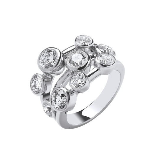 18ct White Gold 3.00ctw Gh-si Diamond Dress Ring