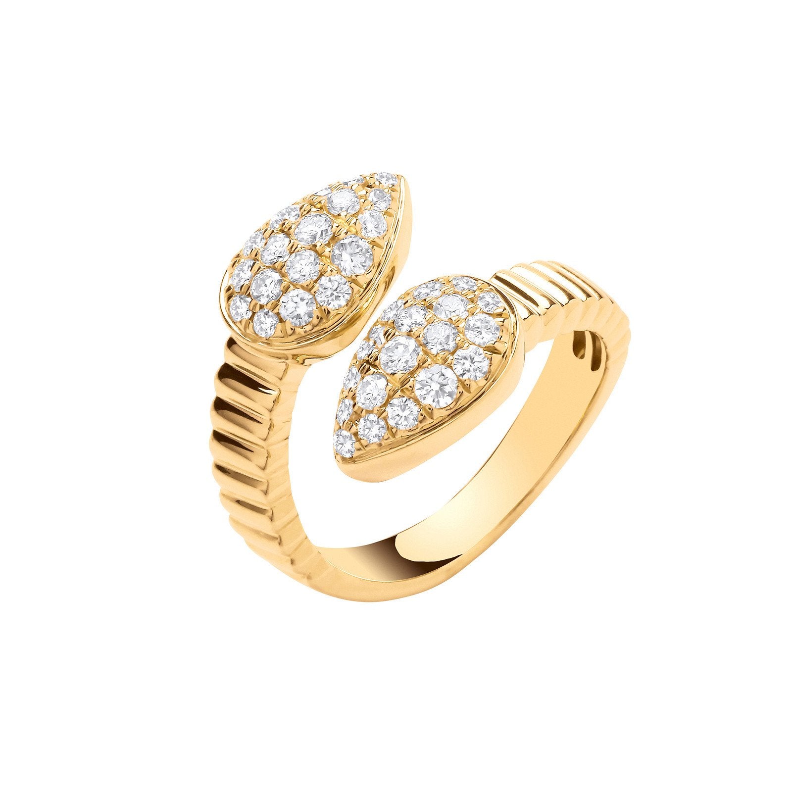 9ct Yellow Gold Serpent Fancy Ring 0.70ctw - Fine Ring - Certified Authentic - Swiss Made – Luxury Jewellery by Imperi