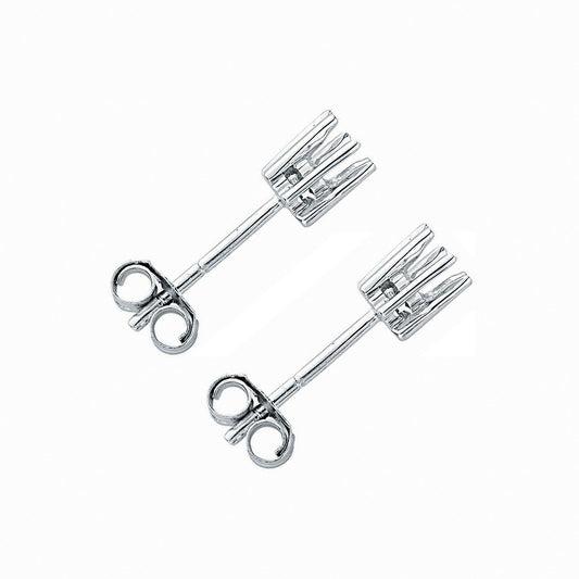 18ct White Gold Earrings Mount 0.25-0.30ctw