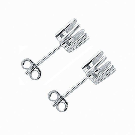 18ct White Gold Earrings Mount 1.00-1.50ctw