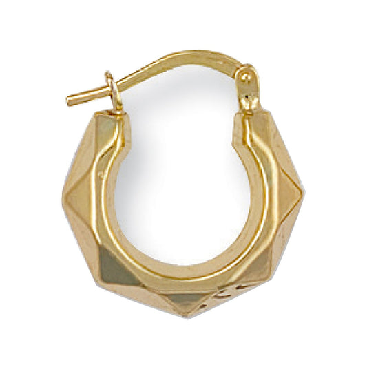 Yellow Gold 16mm Fancy Creoles