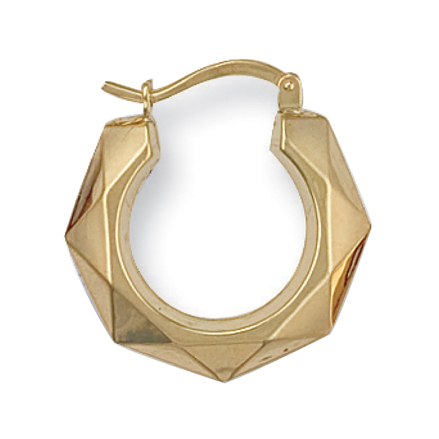 Yellow Gold 19mm Fancy Creoles