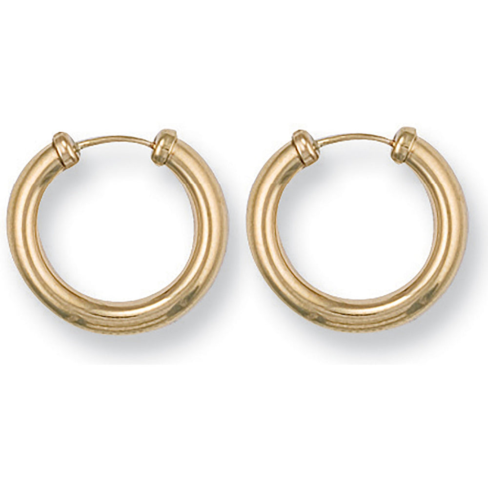 Yellow Gold 18mm Capped Sleepers