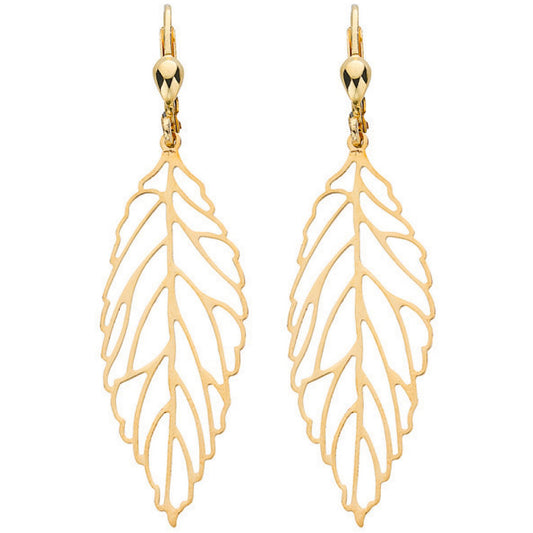 Yellow Gold Fancy Leaf Drops