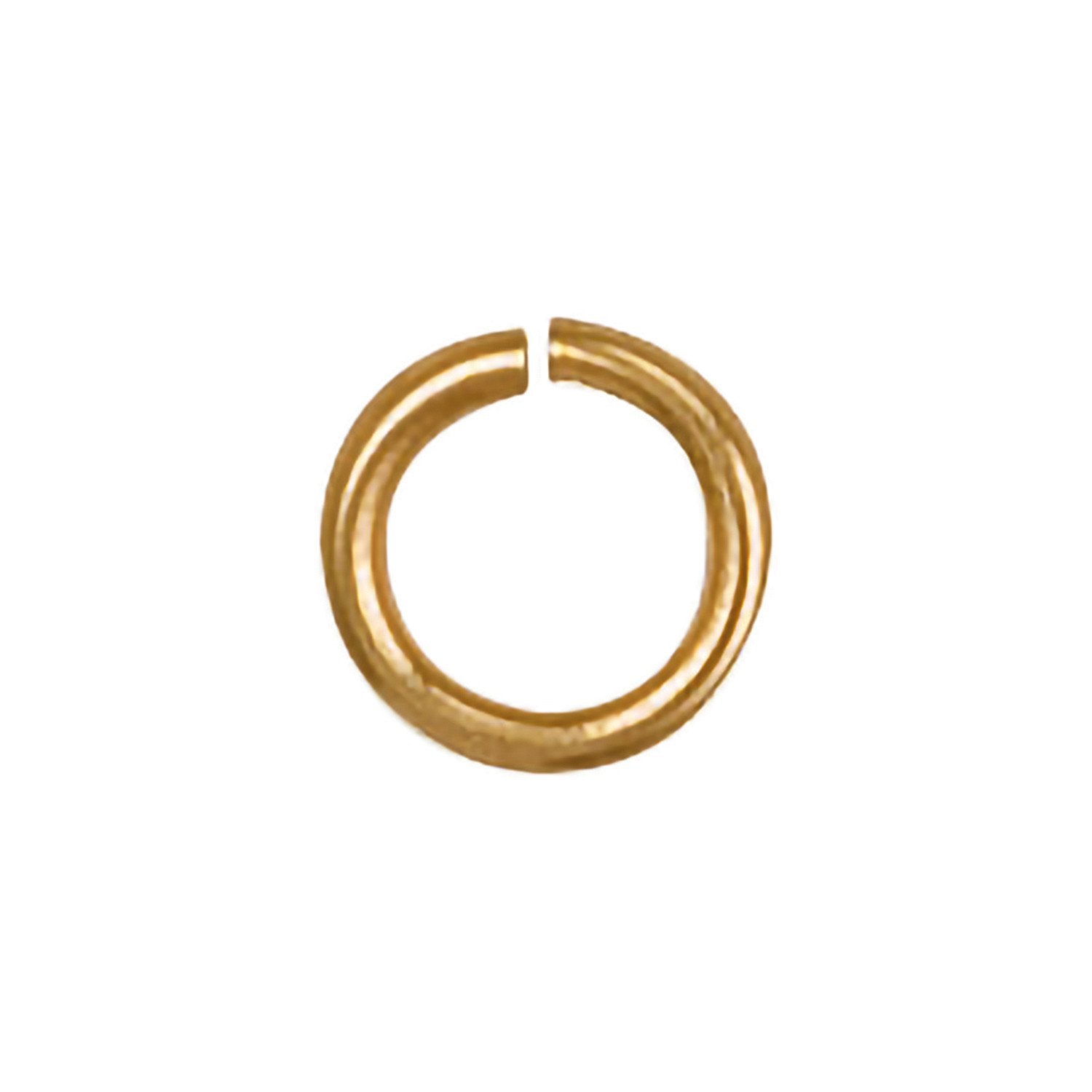 Yellow Gold 6mm Jump Ring (Pack of 6) - Fine Ring - Certified Authentic - Swiss Made – Luxury Jewellery by Imperial Ti