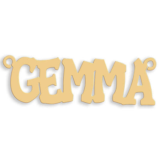 9ct Gold Large Hip Hop Style Nameplate - luxury watches London - Kensington  jeweller | Imperial Time UK Ltd, Kensington