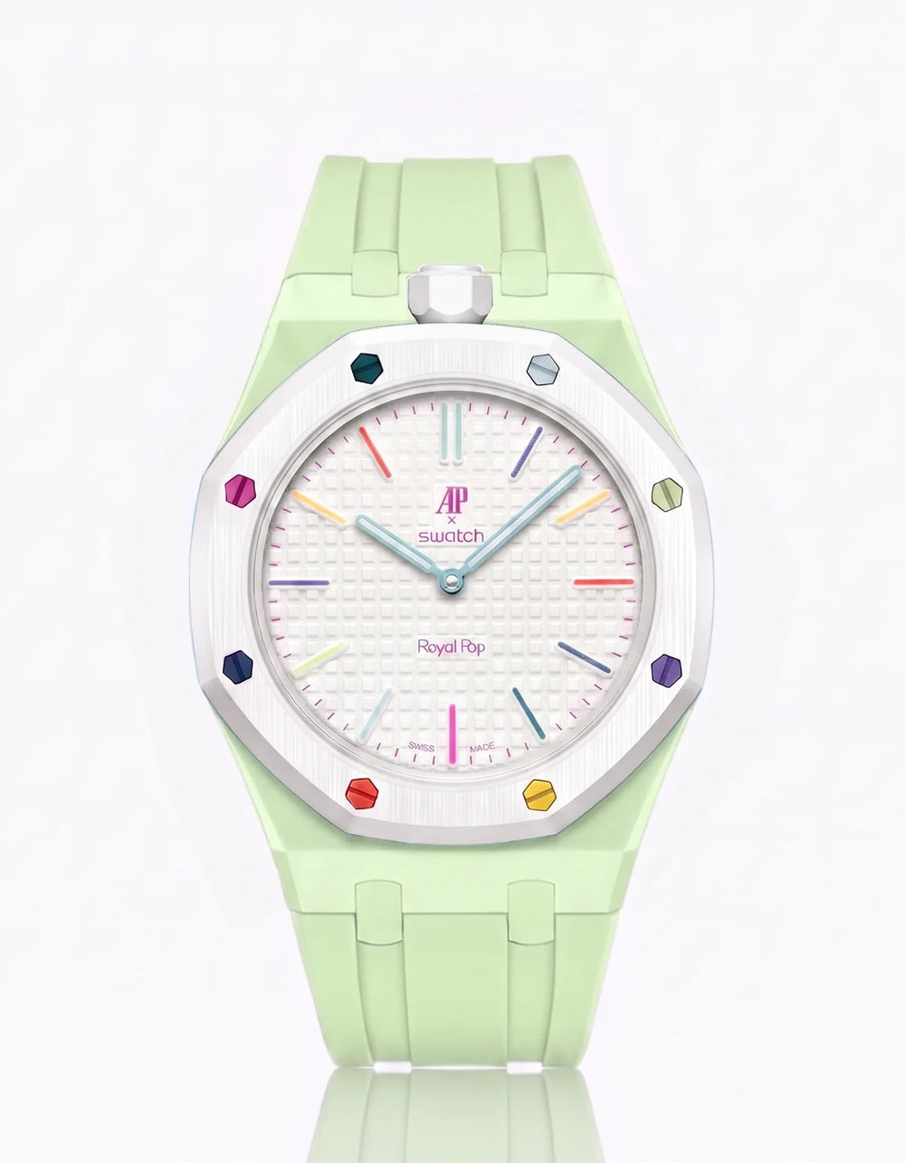 Royal Pop Huit Blanc aftermarket bracelet strap and case accessory