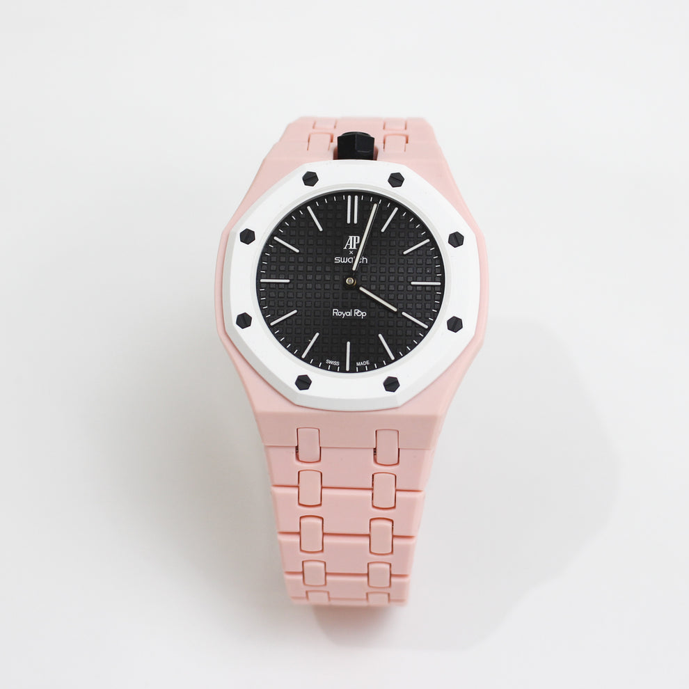 Swatch x Audemars Piguet Royal Pop OCHO NEGRO Uhr mit Bioceramic-Armband & Gehäuse SSX03W101N – Neu Ungetragen