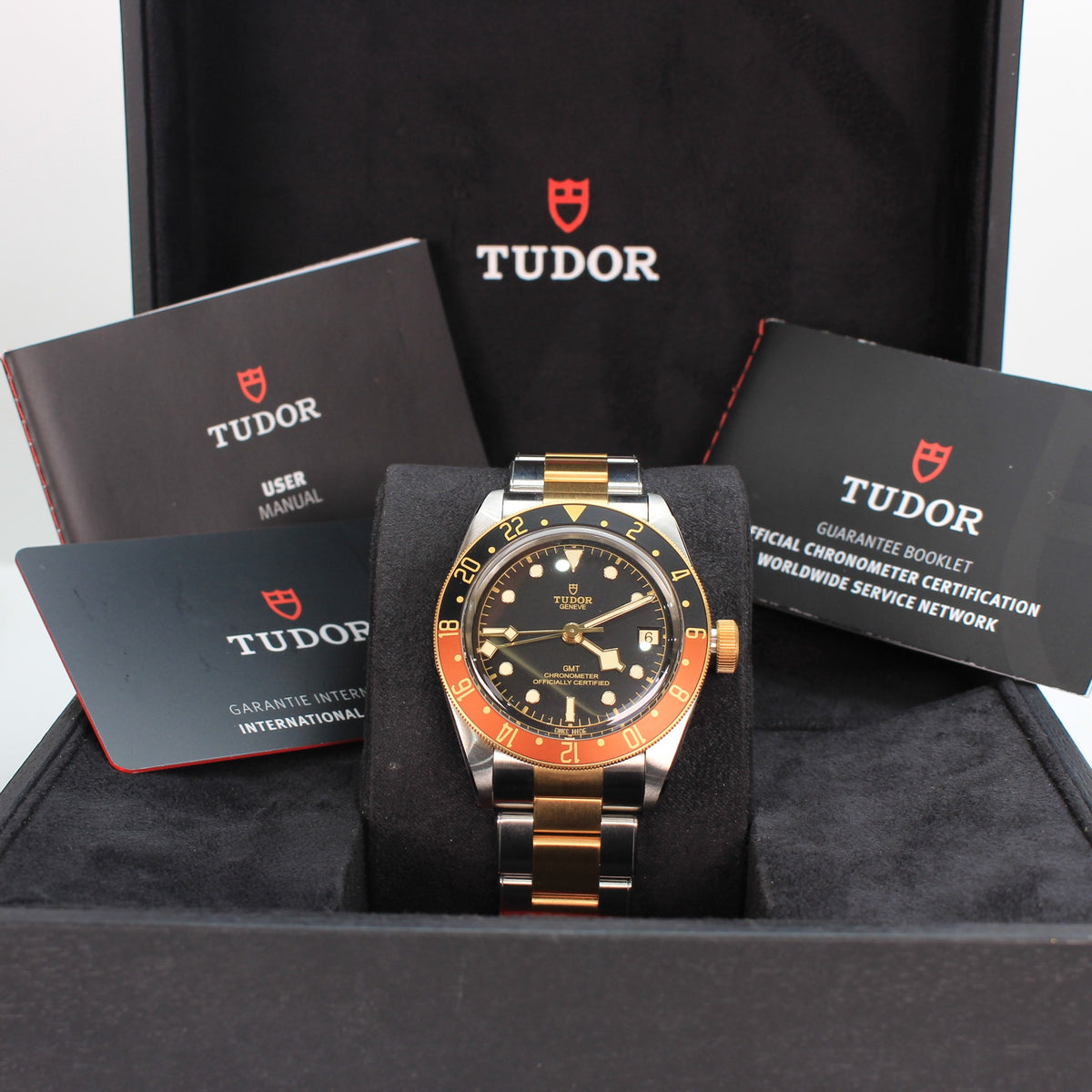 2022 Tudor 79833MN Black Bay GMT S&G two-tone automatic watch