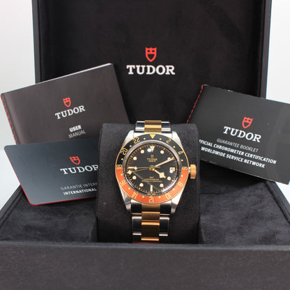 2022 Tudor 79833MN Black Bay GMT S&G two-tone automatic watch