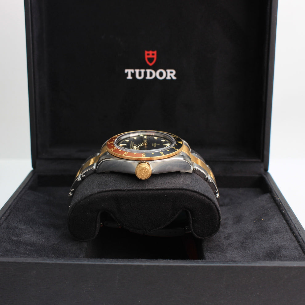 Tudor Black Bay GMT S&G reference 79833MN steel and gold watch