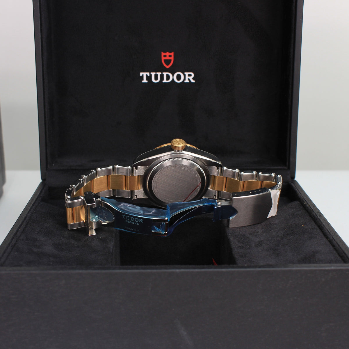 Tudor 79833MN Black Bay GMT S&G black dial and two-tone bracelet
