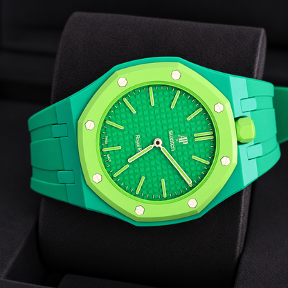 AP Swatch Royal Pop GREEN EIGHT Bio-Ceramic Taschenuhr SSX03G100N Audemars Piguet Kollaboration Neu Ungetragen