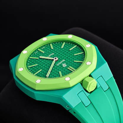 AP Swatch Royal Pop GREEN EIGHT Bio-Ceramic Taschenuhr SSX03G100N Audemars Piguet Kollaboration Neu Ungetragen