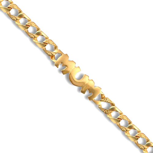 9ct Gold Curb "MUM" Bracelet – Imperial Time