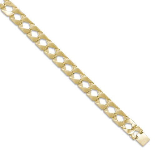 9ct Heavy Plain Polished Cast Curb Chain – product view