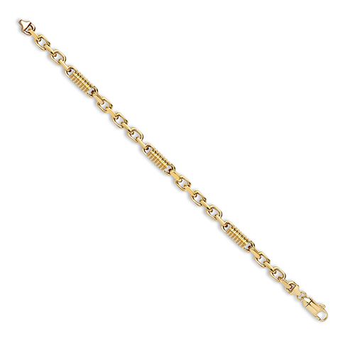 9ct Yellow Solid Cable and Spindle Necklace| Bracelet – Imperial Time