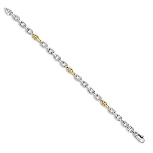 9ct Yellow Solid Cable and Spindle Necklace| Bracelet – Imperial Time