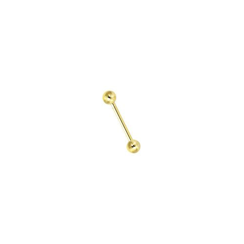 18ct Yellow 22mm Barbell (Tongue) – Imperial Time