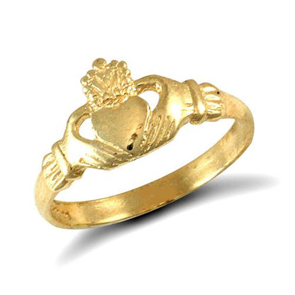 9ct Yellow Gold Baby Claddagh Ring – Imperial Time