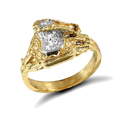 9ct Yellow Gold Cubic Zirconia Children's Saddle Ring – Imperial Time
