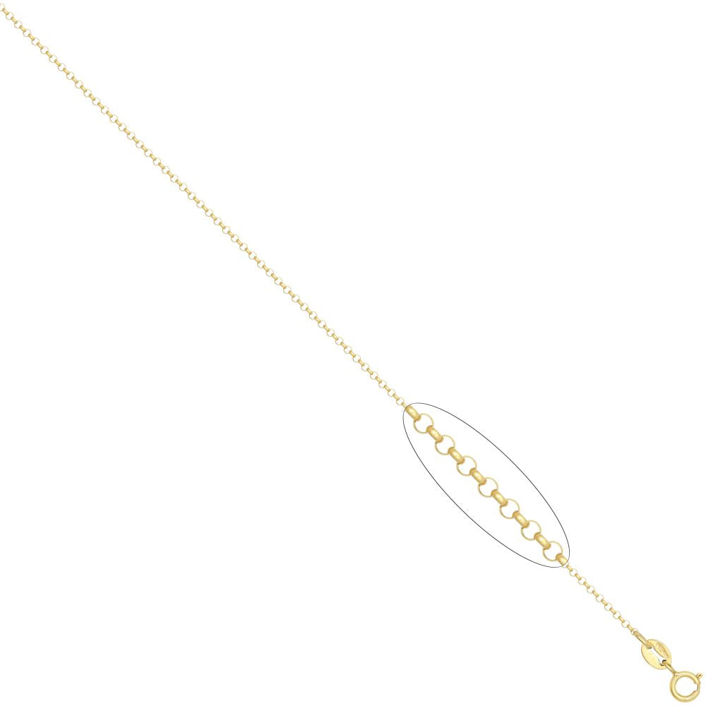 9ct Yellow Gold Round Belcher 1.7mm Gauge Pendant Chain – Imperial Time