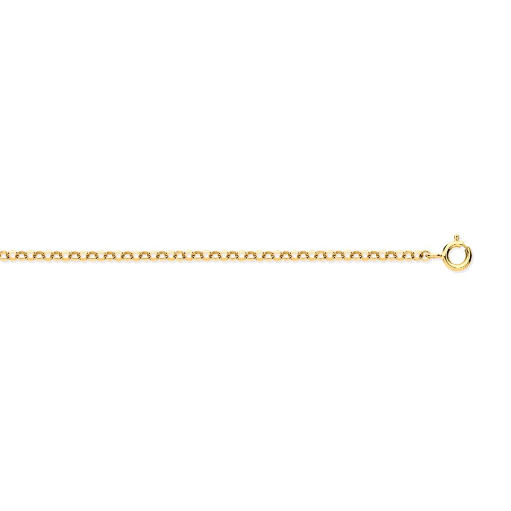 9ct Yellow Gold Belcher 1.95mm Chain 16-18 Inch Extender – Imperial Time