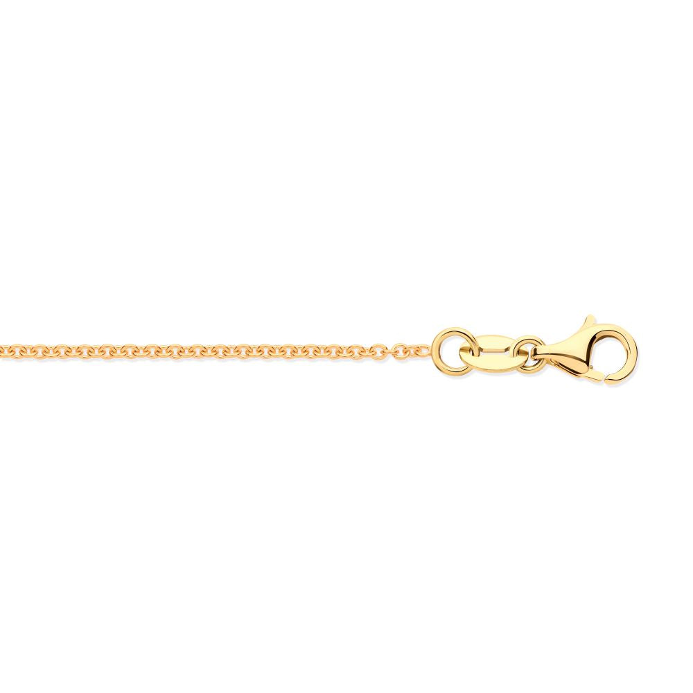 9ct Yellow Gold Rolo 1.1mm Chain 16-18 Inch Extender – Imperial Time