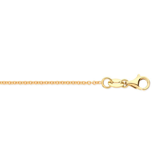 9ct Yellow Gold Rolo 1.1mm Chain 16-18 Inch Extender – Imperial Time