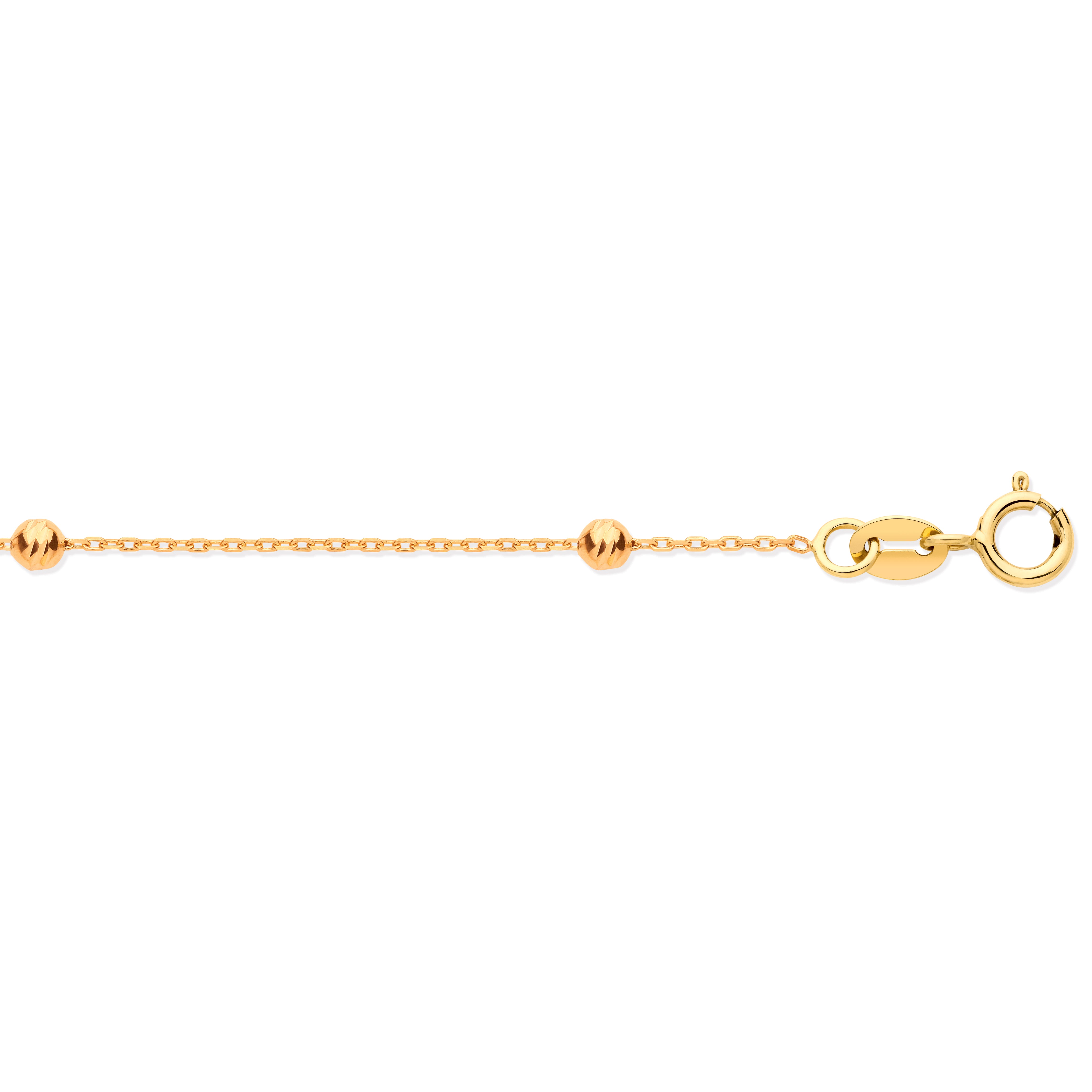 9ct Yellow Gold Cable and Bead Chain – Imperial Time