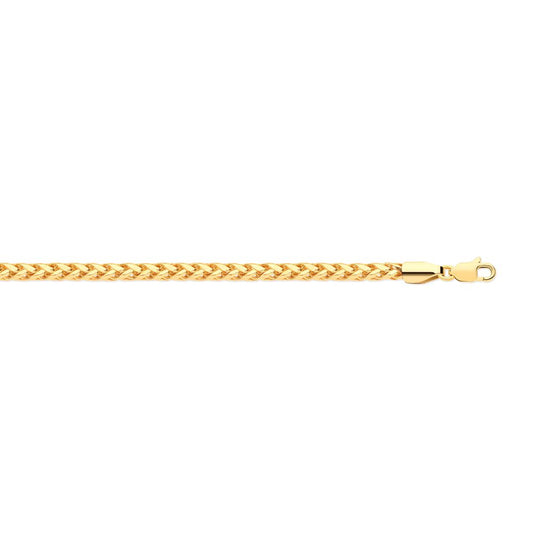 9ct Yellow Gold 2.0mm Hollow Triple Spiga Chain – Imperial Time