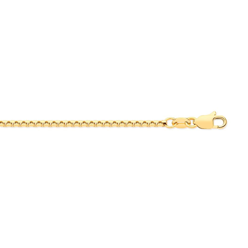 9ct Yellow Gold 1.6mm Hollow Box Belcher Chain – Imperial Time