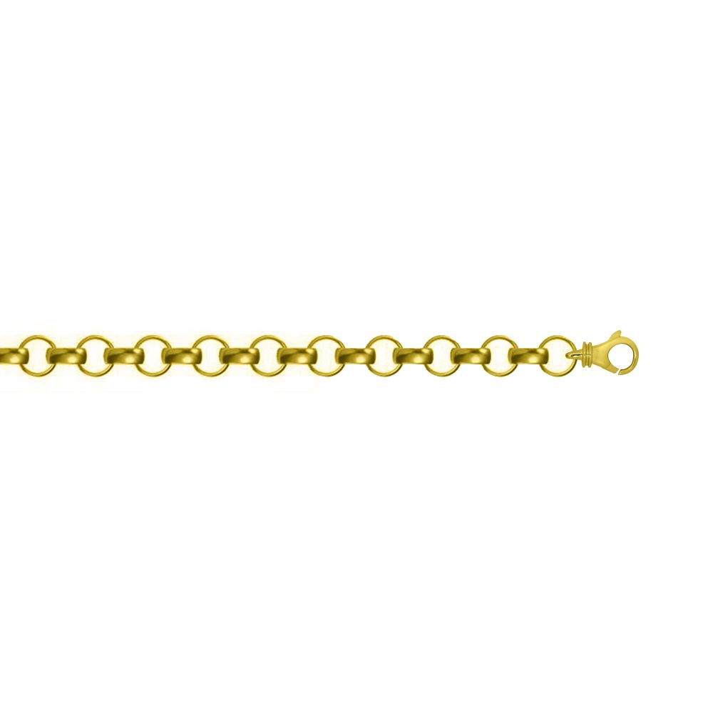 9ct Yellow Gold 8.8mm Cast Plain Belcher Chain – Imperial Time