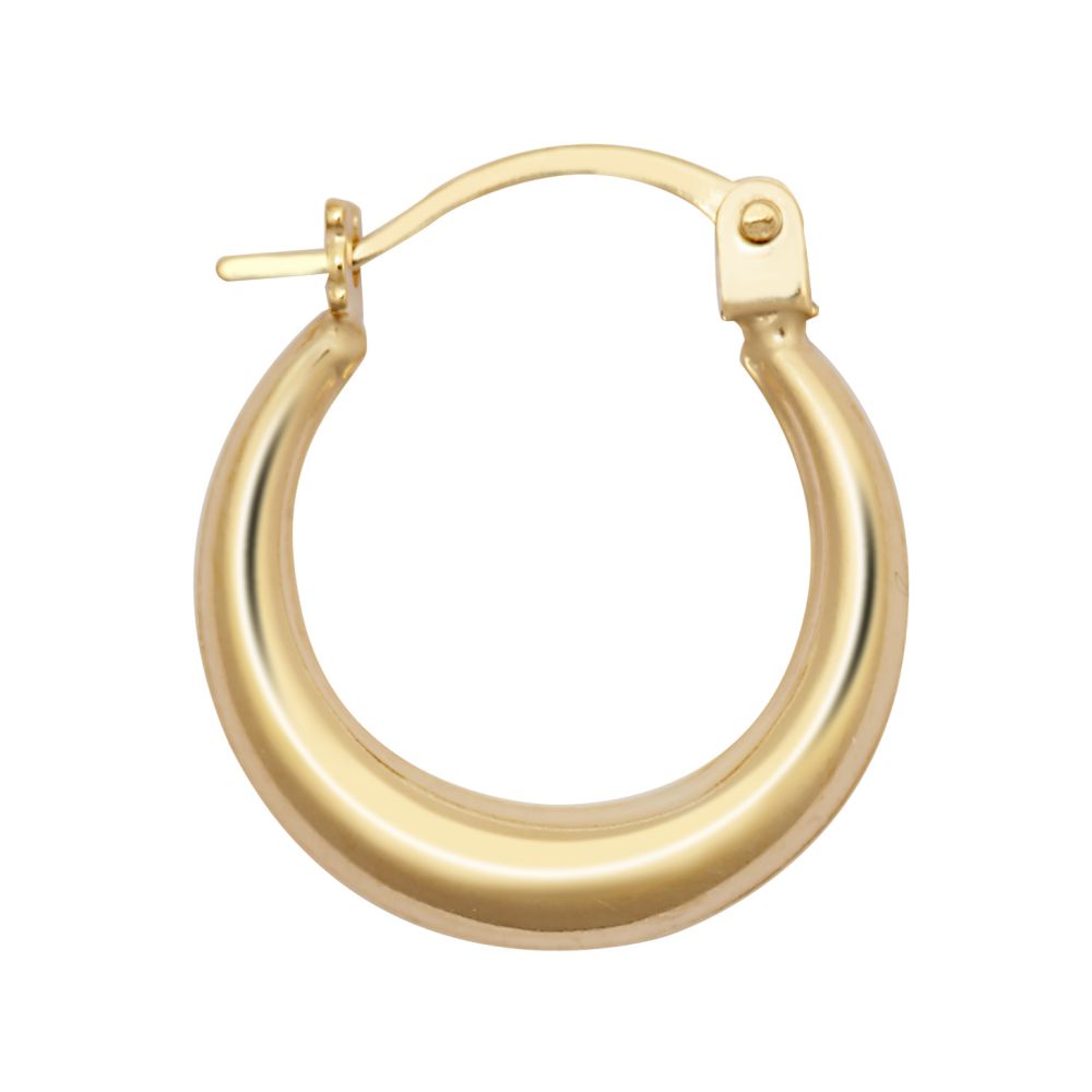 9ct Yellow Graduated Polished Creole Earrings – Imperial Time