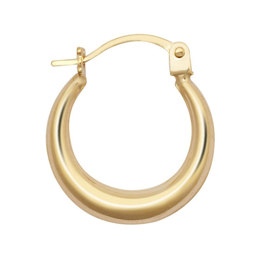 9ct Yellow Graduated Polished Creole Earrings – Imperial Time