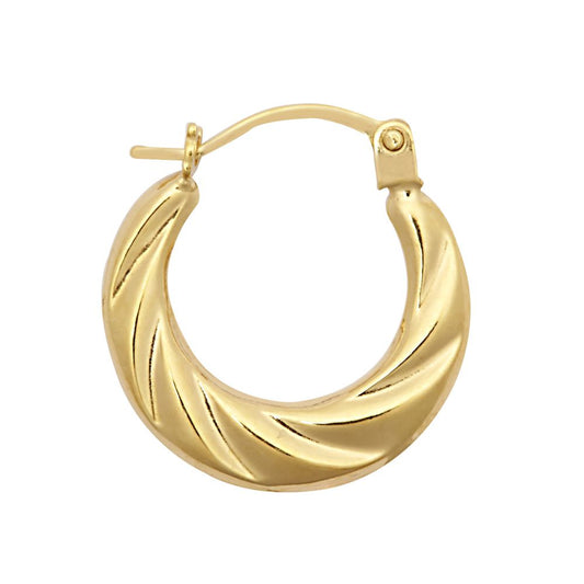 9ct Yellow Baby Creole Earrings – Imperial Time