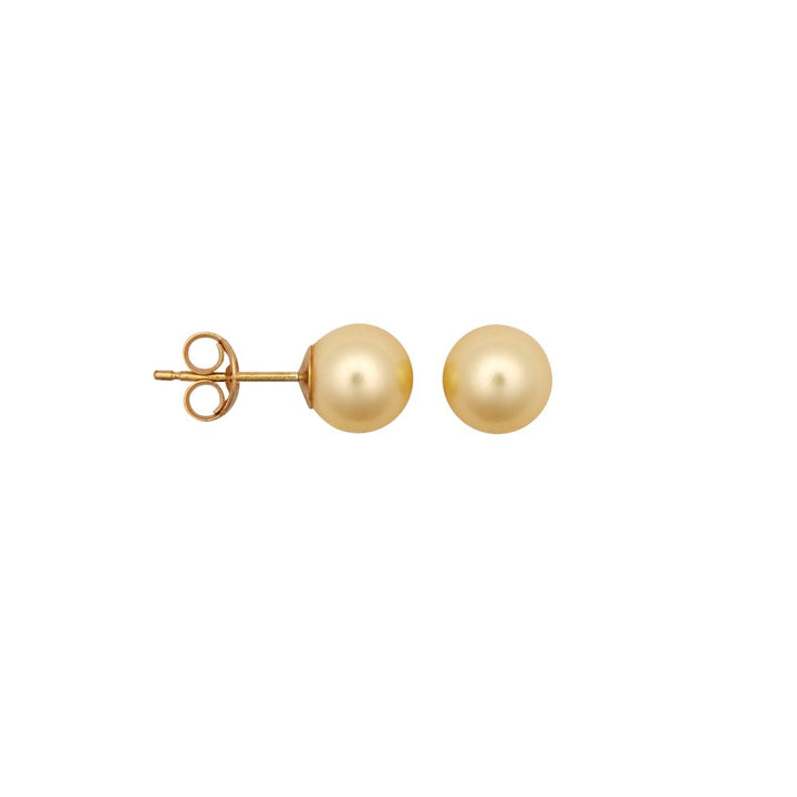6-7mm premium quality cream cultured pearl Stud Earrings with a 9ct yellow gold post and butterfly fitting. – Imperial Time