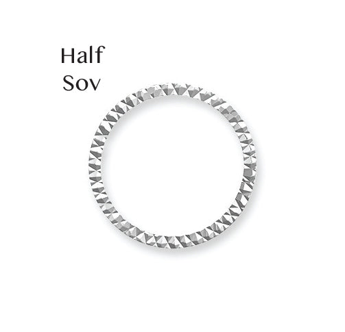 925 Silver Diamond Cut Half Sovereign Bezel (AFD087) – Imperial Time