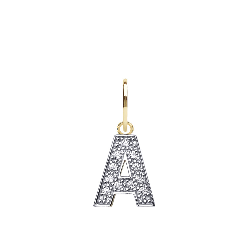 9ct Yellow Gold Cubic Zirconia Initial Pendant – Imperial Time