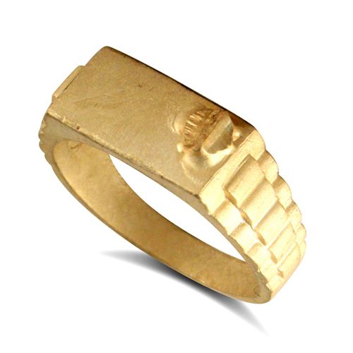 9ct Yellow Gold Initial Blank Ring – Imperial Time