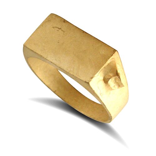 9ct Yellow Gold Initial Blank Ring – Imperial Time