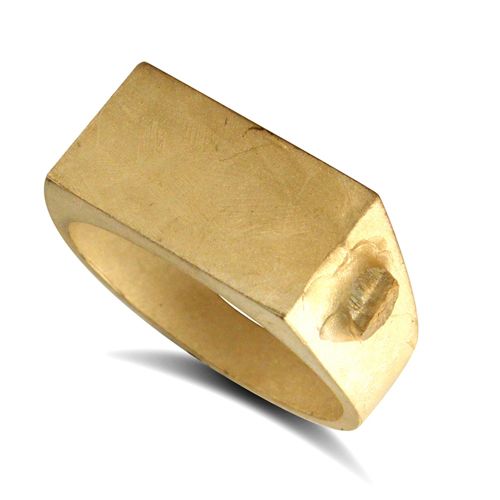 9ct Yellow Gold Initial Blank Ring – Imperial Time