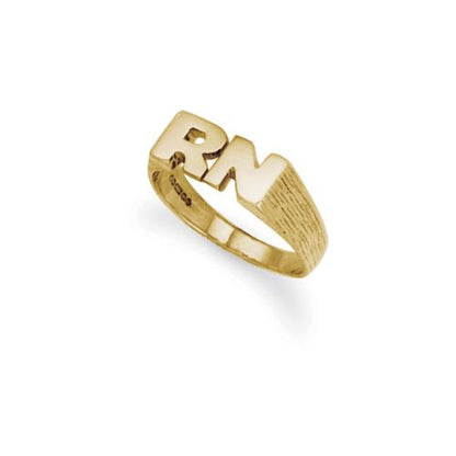 9ct Yellow Gold Initial Blank Ring – Imperial Time