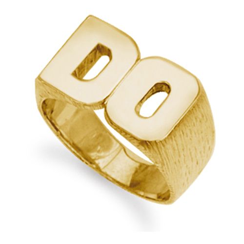 9ct Yellow Gold Initial Blank Ring – Imperial Time