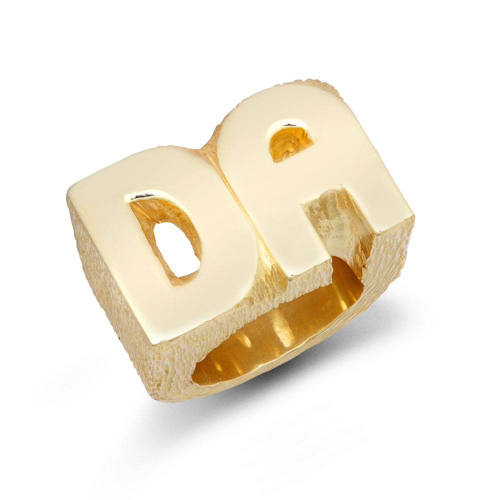 9ct Yellow Gold Initial Blank Ring – Imperial Time