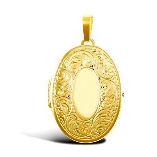 9ct Yellow Gold Oval Locket – Imperial Time
