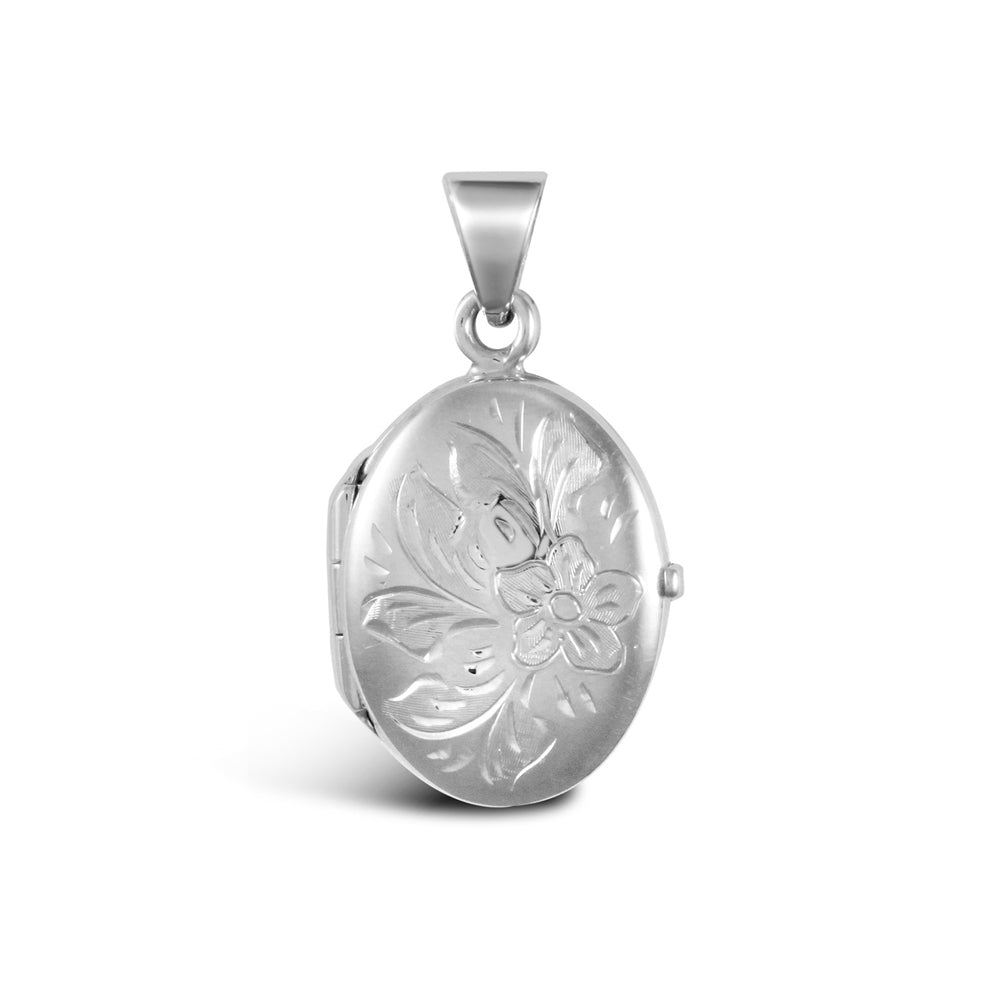 9ct White Gold Oval Locket – Imperial Time